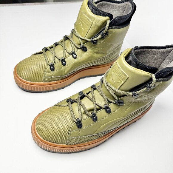 Puma Evolution The Ren Boots in Burnt Olive and Black Sz 8.5 - Picture 2 of 8